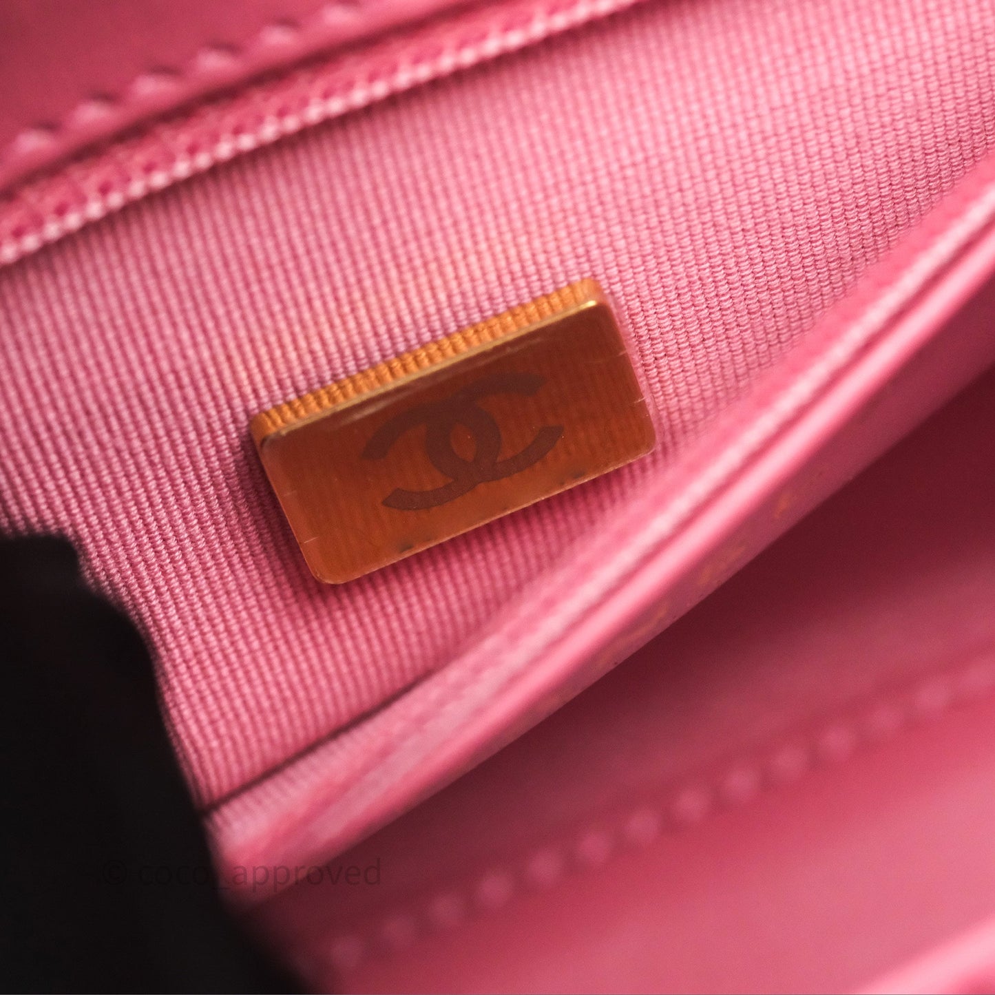 Chanel Kelly Bag Pink Tweed Aged Gold Hardware