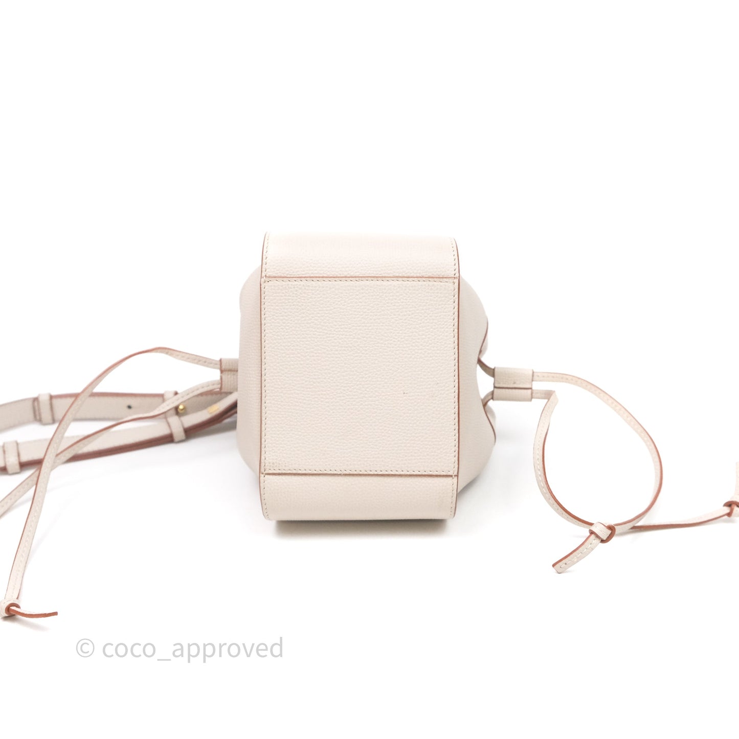 Loewe Mini Hammock Drawstring Light Ghost Calfskin