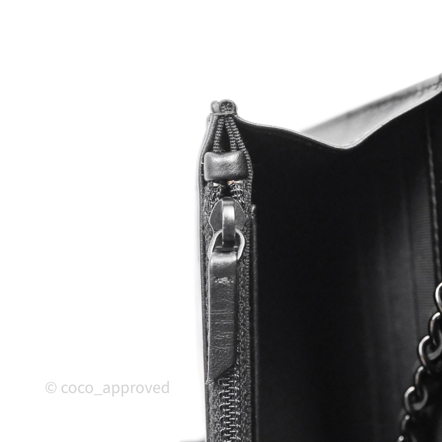 Chanel WOC Chevron Reissue So Black Calfskin