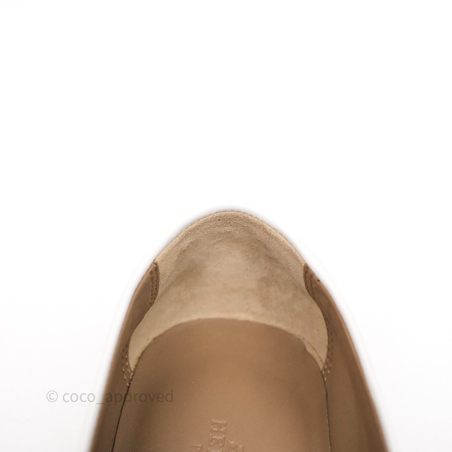 Hermès Destin Loafers White calfskin Leather Palladium-plated Kelly Buckle Size 36.5
