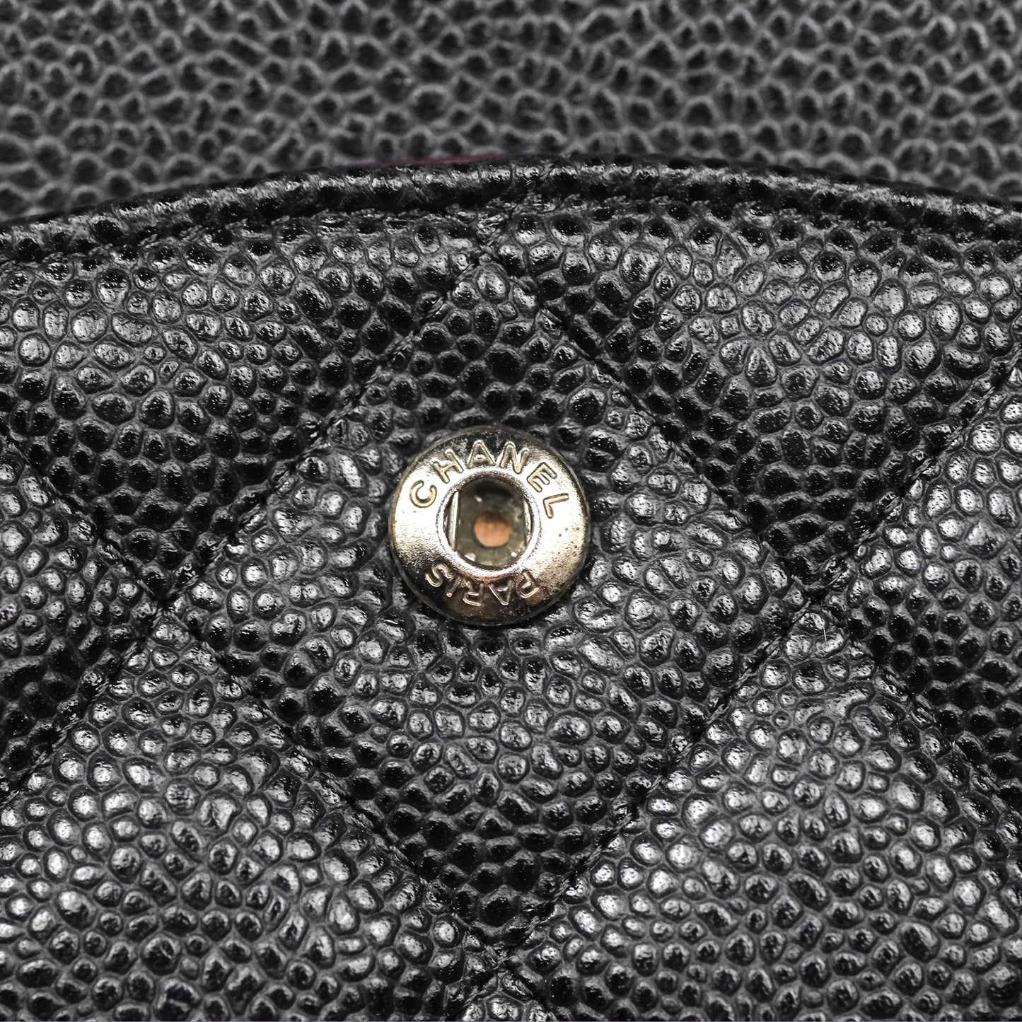 Chanel Quilted Maxi Double Flap Black Caviar Silver Hardware