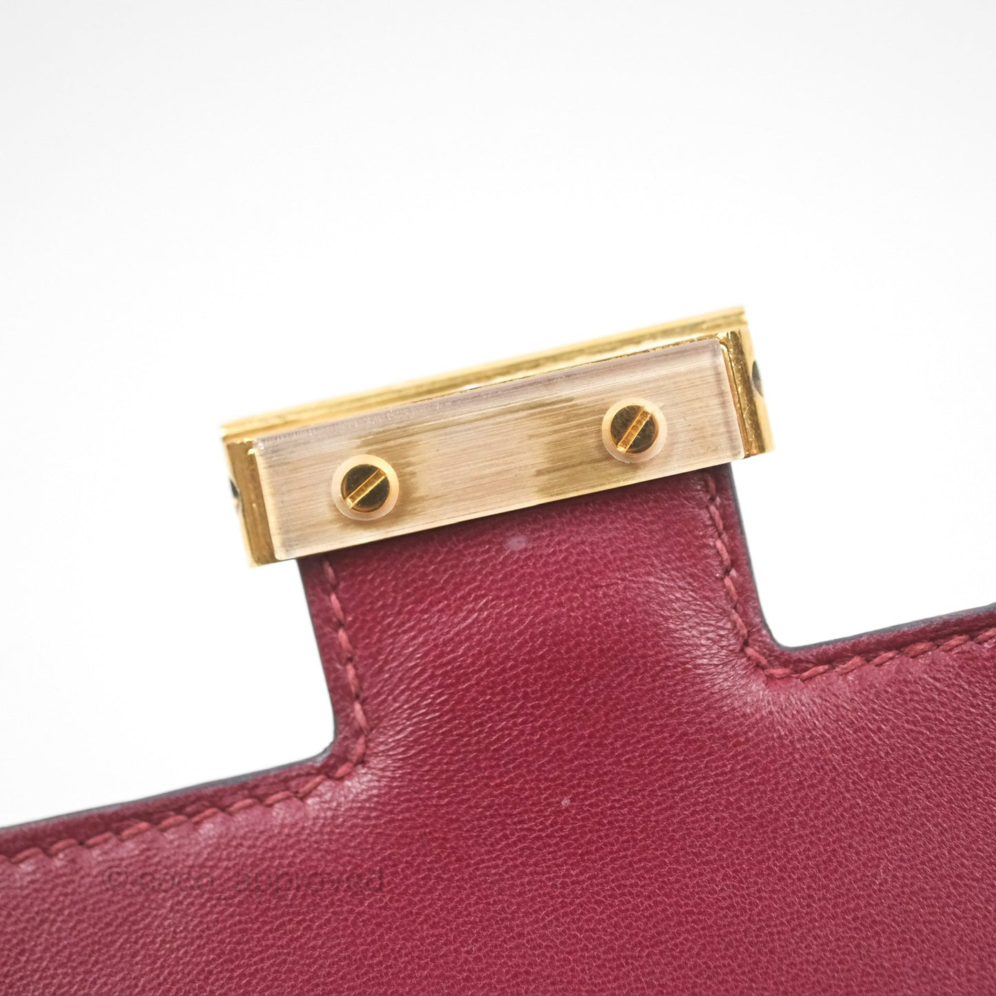 Hermès Constance Mini 18cm Rouge Grenat K1 Epsom Gold Hardware