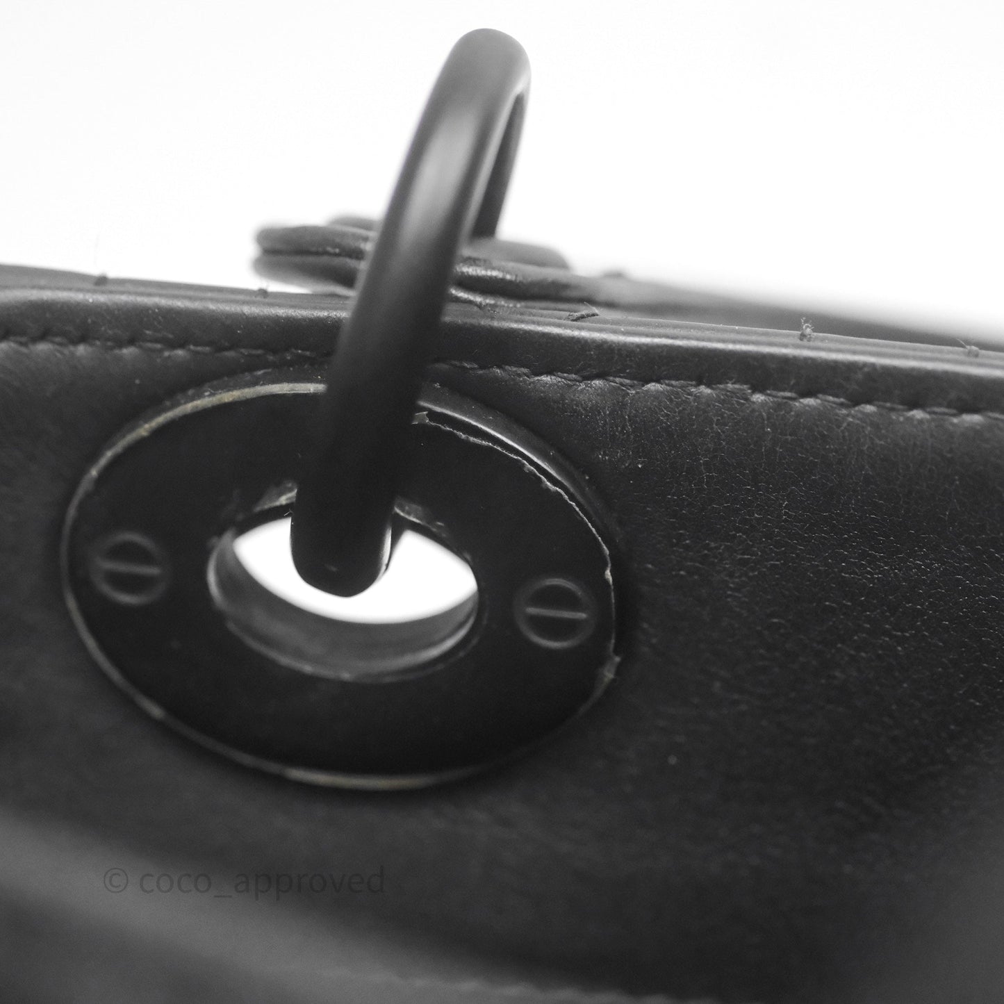 Dior Mini Lady Dior Ultra Matte Black Cannage Calfskin