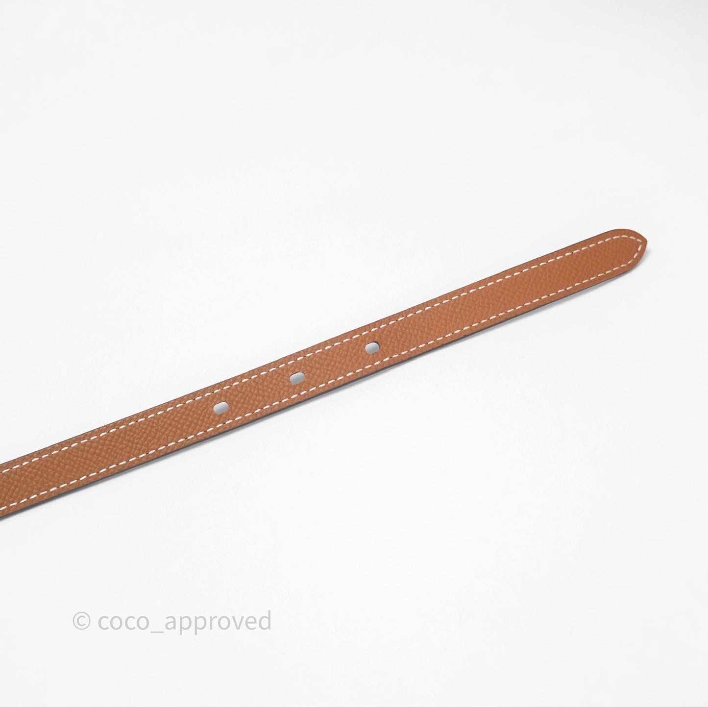 Hermès Swift/Epsom Lucky 15 Belt Gold Hardware