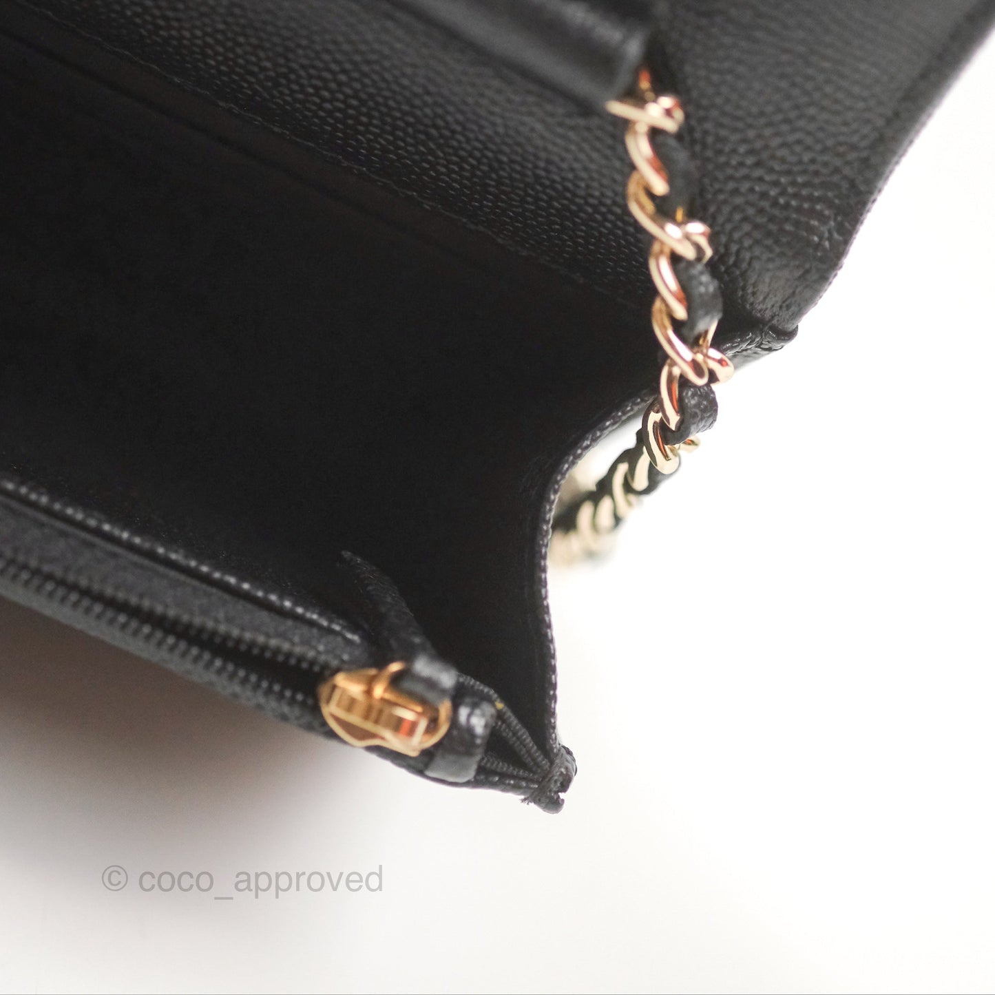 Chanel Mademoiselle WOC Black Caviar Gold Hardware