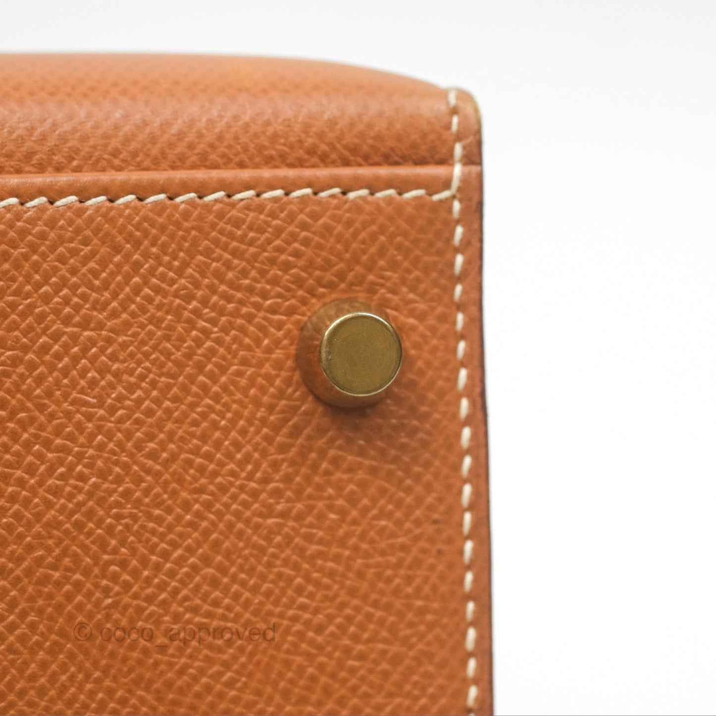 Hermès Kelly 32 Sellier Gold Epsom Gold Hardware