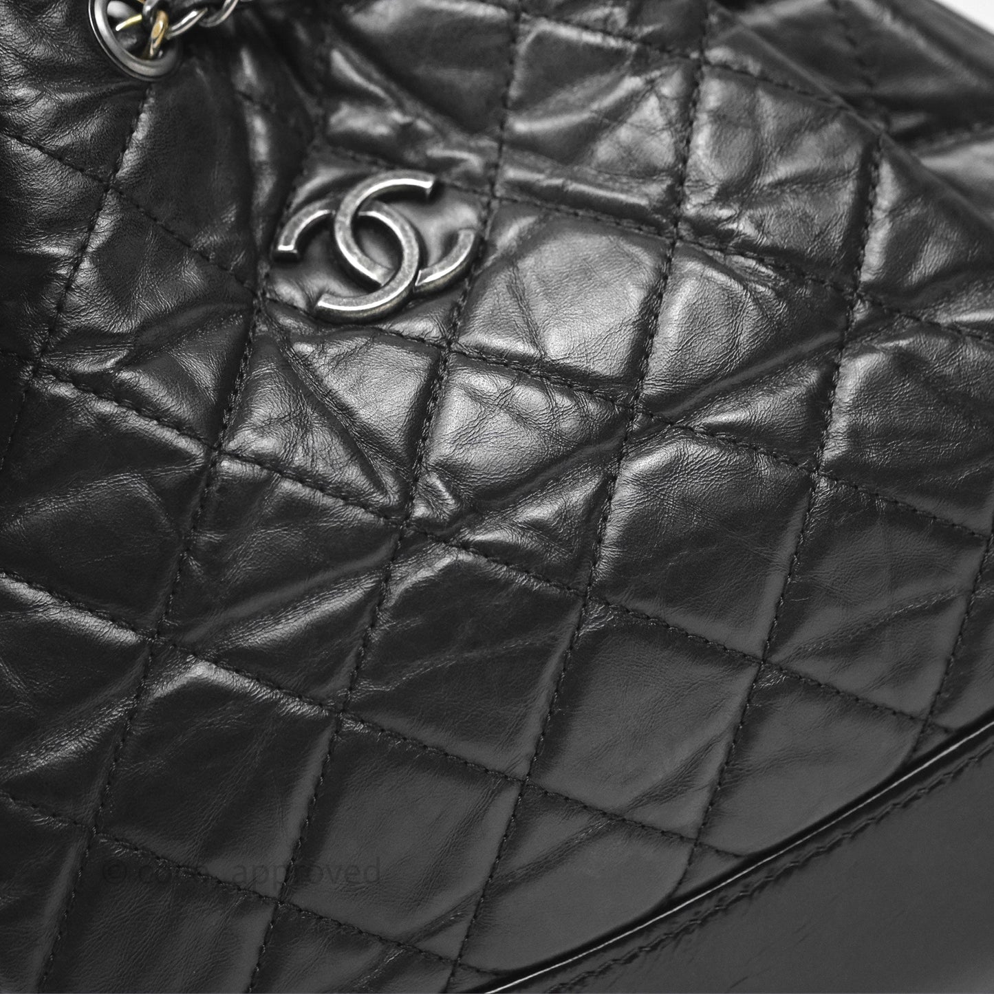 Chanel Small Gabrielle Backpack Black Aged Calfskin