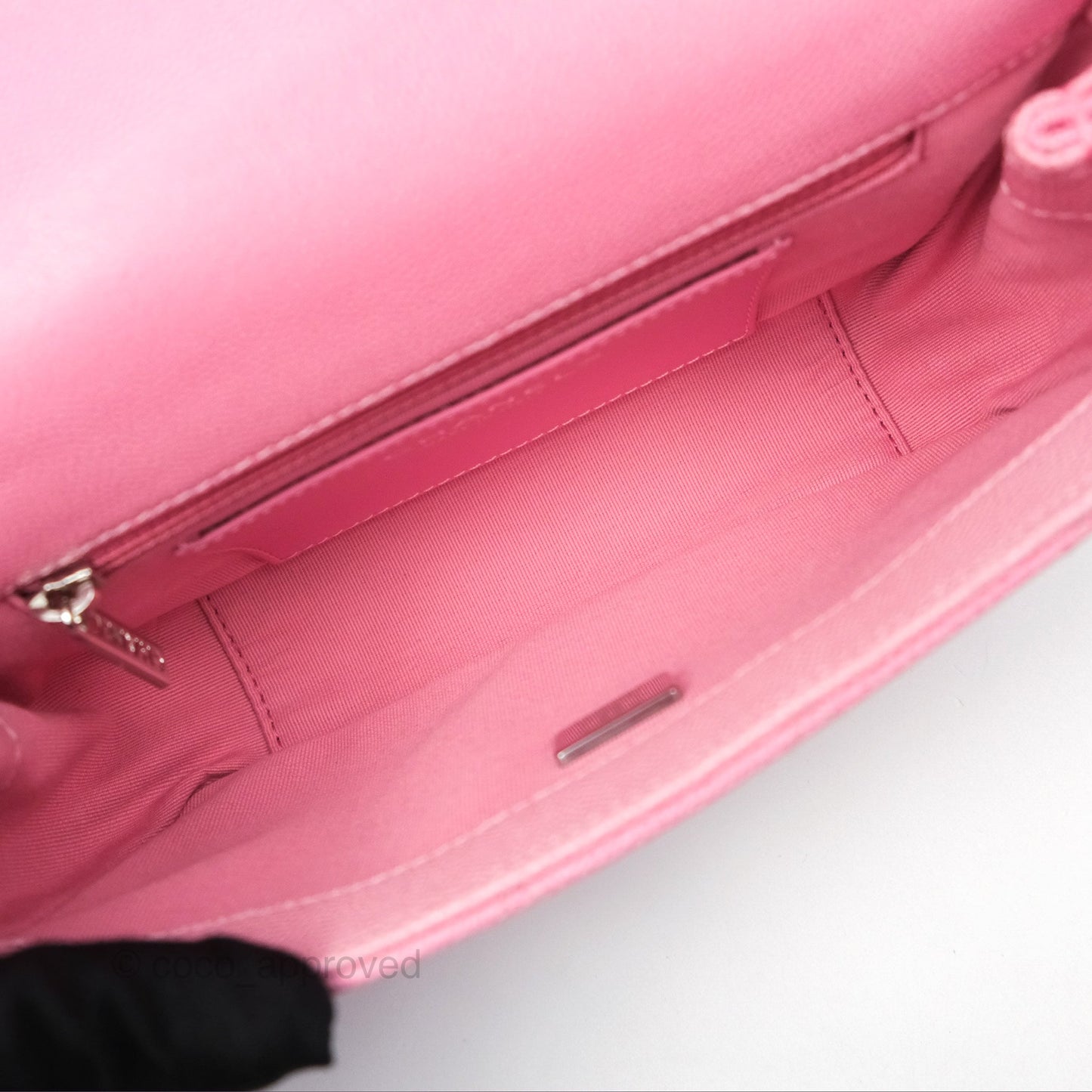 Chanel Mini Flap Bag Pink Ombre Caviar Pink Lacquered Metal Hardware 24C