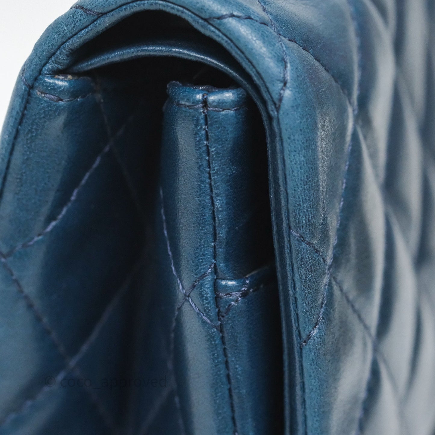 Chanel Reissue 227 Quilted Navy Lambskin Ruthenium Hardware