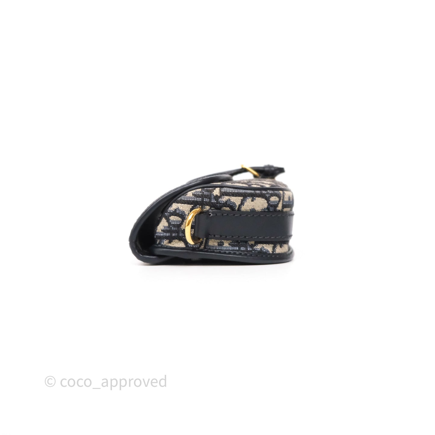 Christian Dior Bobby East-West Bag Blue Oblique Jacquard Canvas