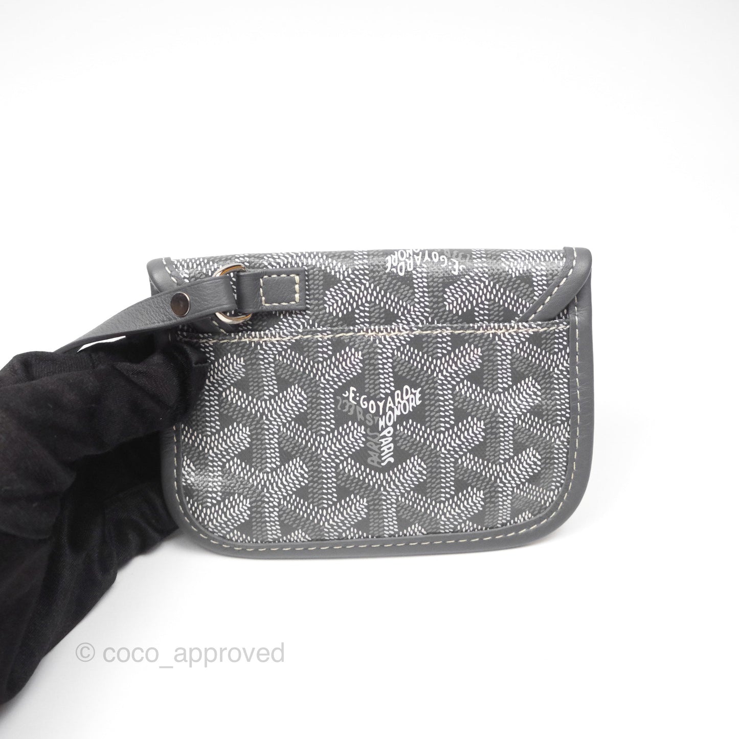 Goyard Anjou Mini Bag Goyardine Canvas Grey