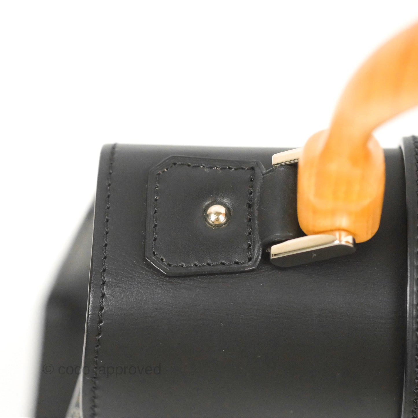 Goyard Saïgon Structuré PM Bag Black Goyardine Canvas