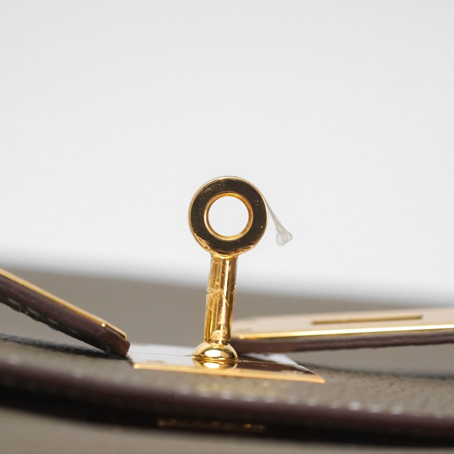 Hermès Kelly II 28 Retourne Etoupe 18 Clemence Gold Hardware