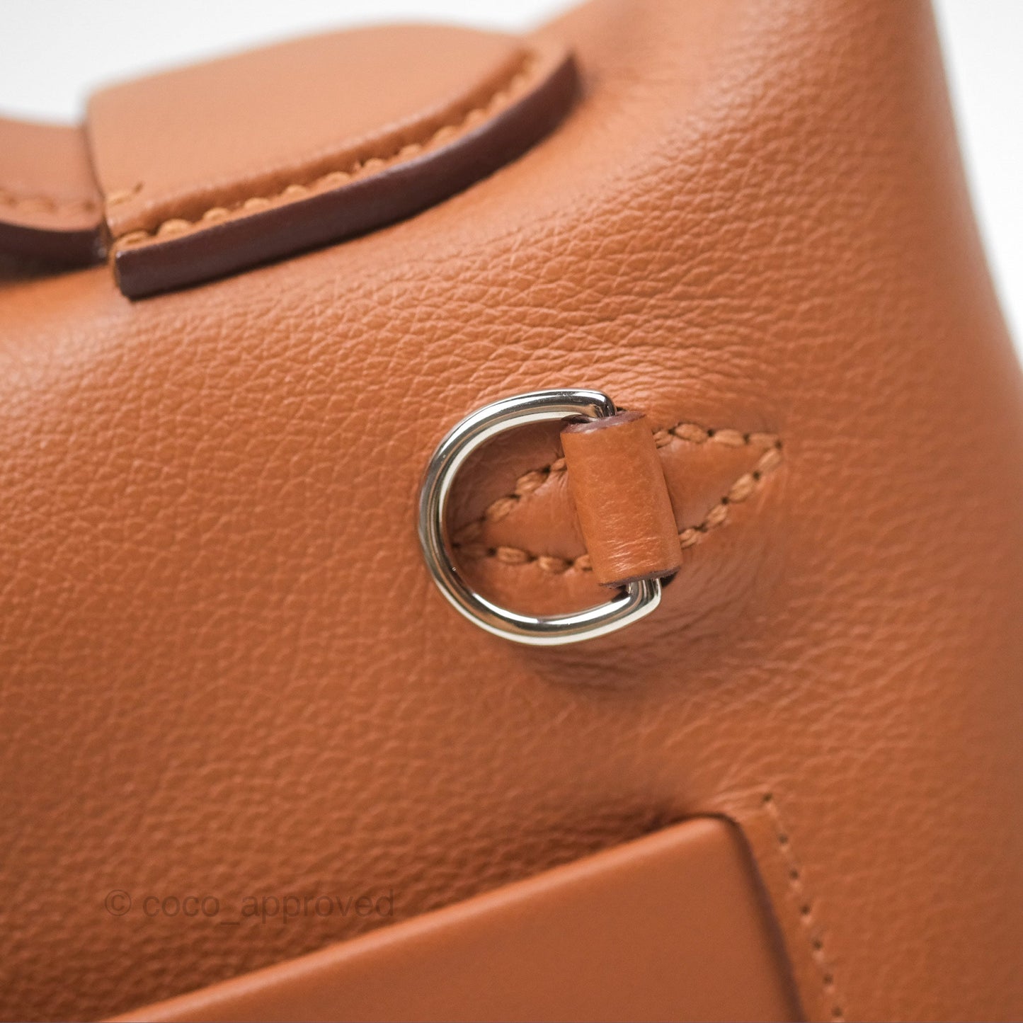 Hermès 24/24 21 Mini Gold 37 Evercolor/ Swift Palladium Hardware
