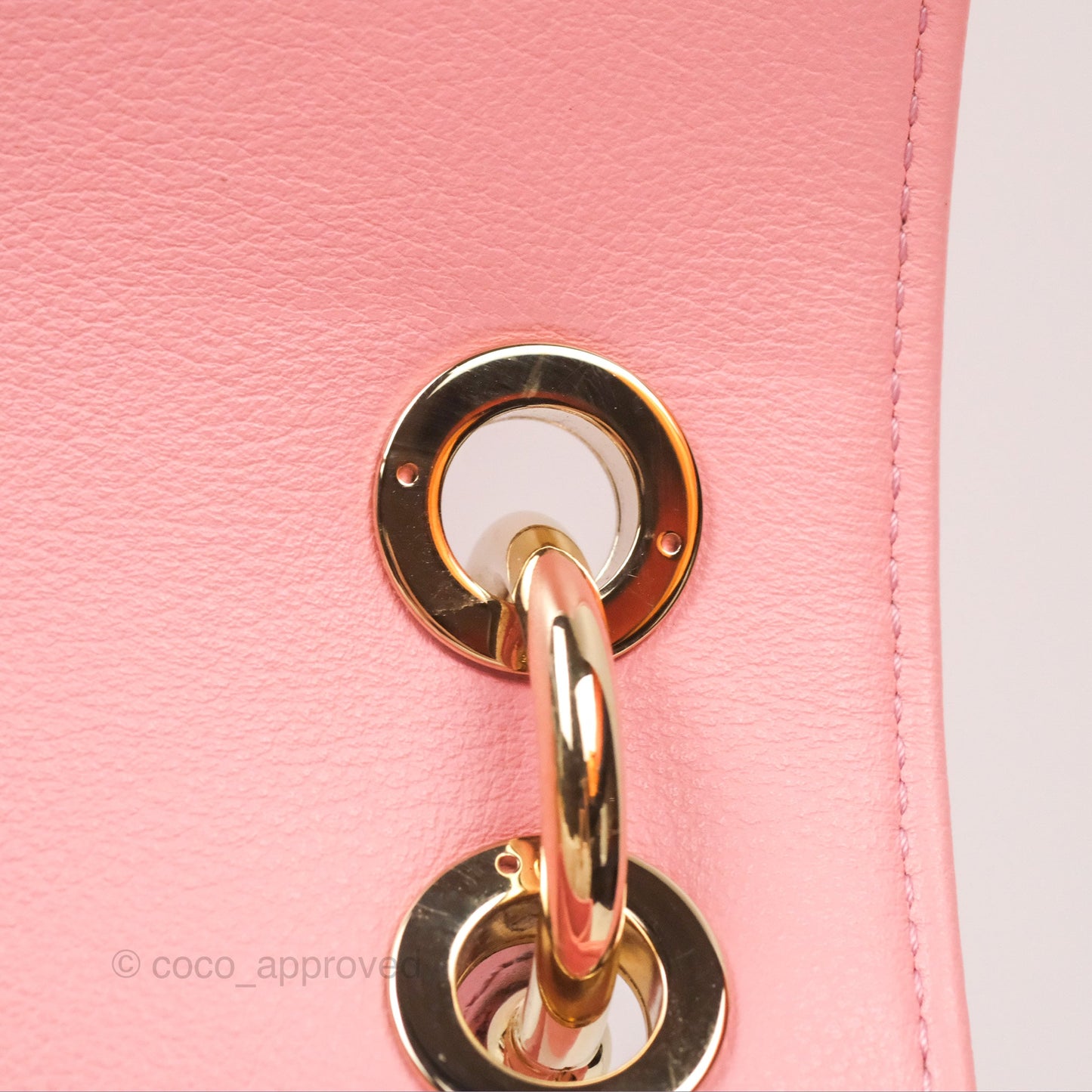 Chanel Small Chevron Chic Top Handle Flap Pink Grained Calfskin Gold Hardware