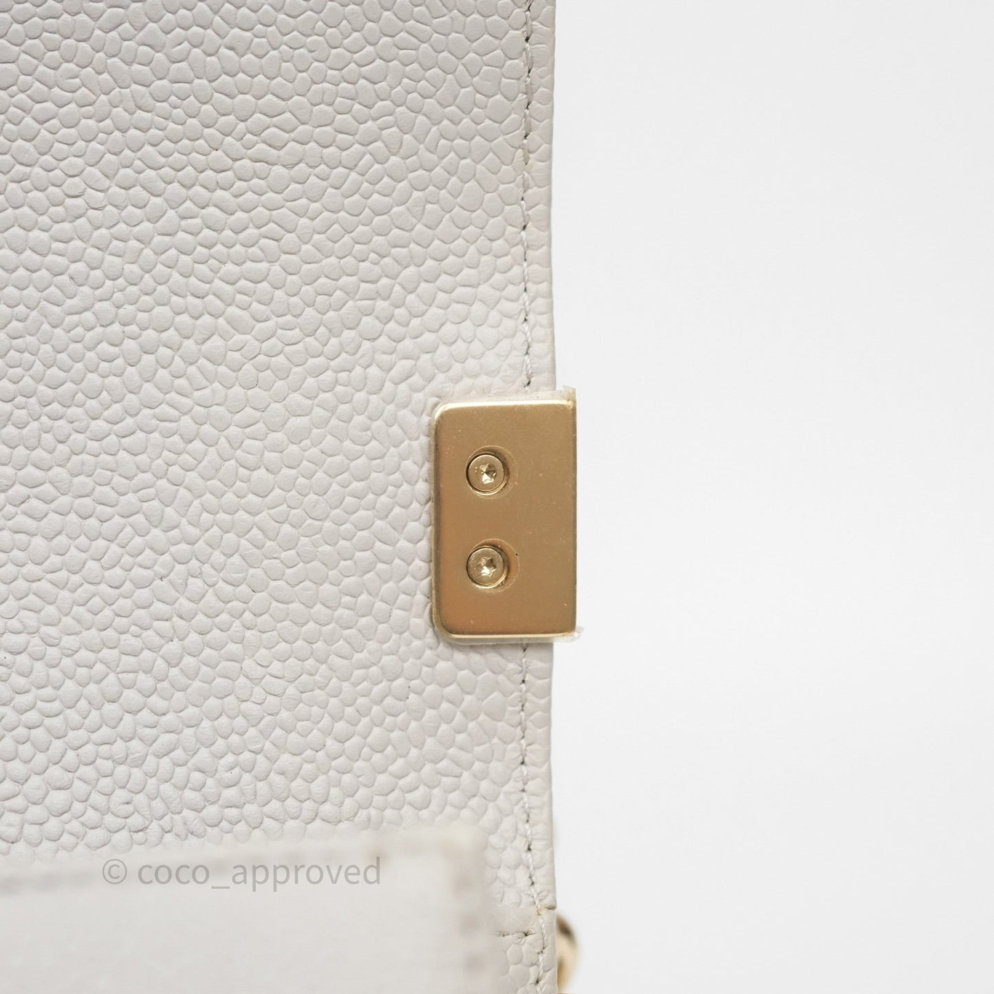 Chanel Medium Boy Quilted Grey Caviar Gold Hardware
