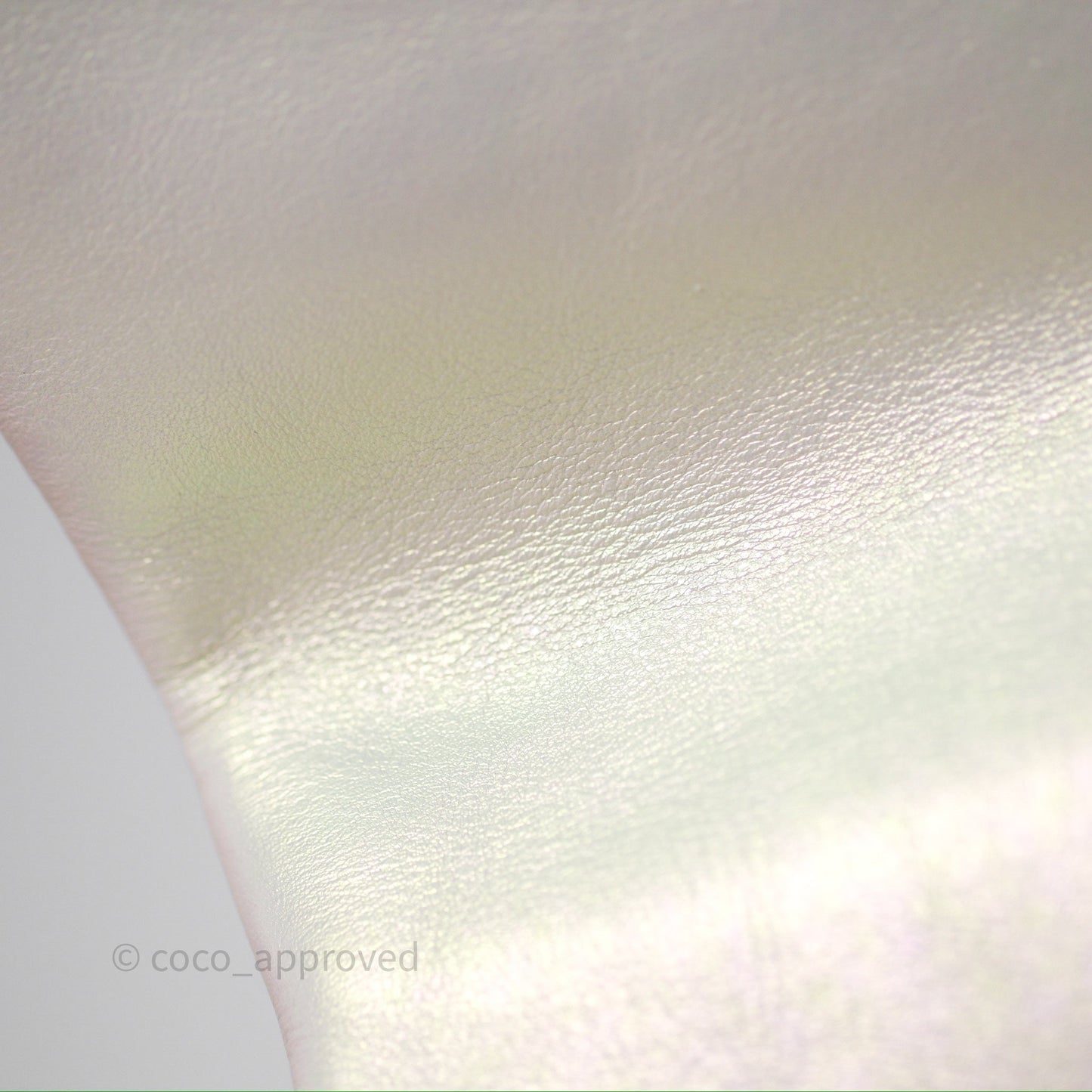 Chanel 19 Small Iridescent White Mixed Hardware