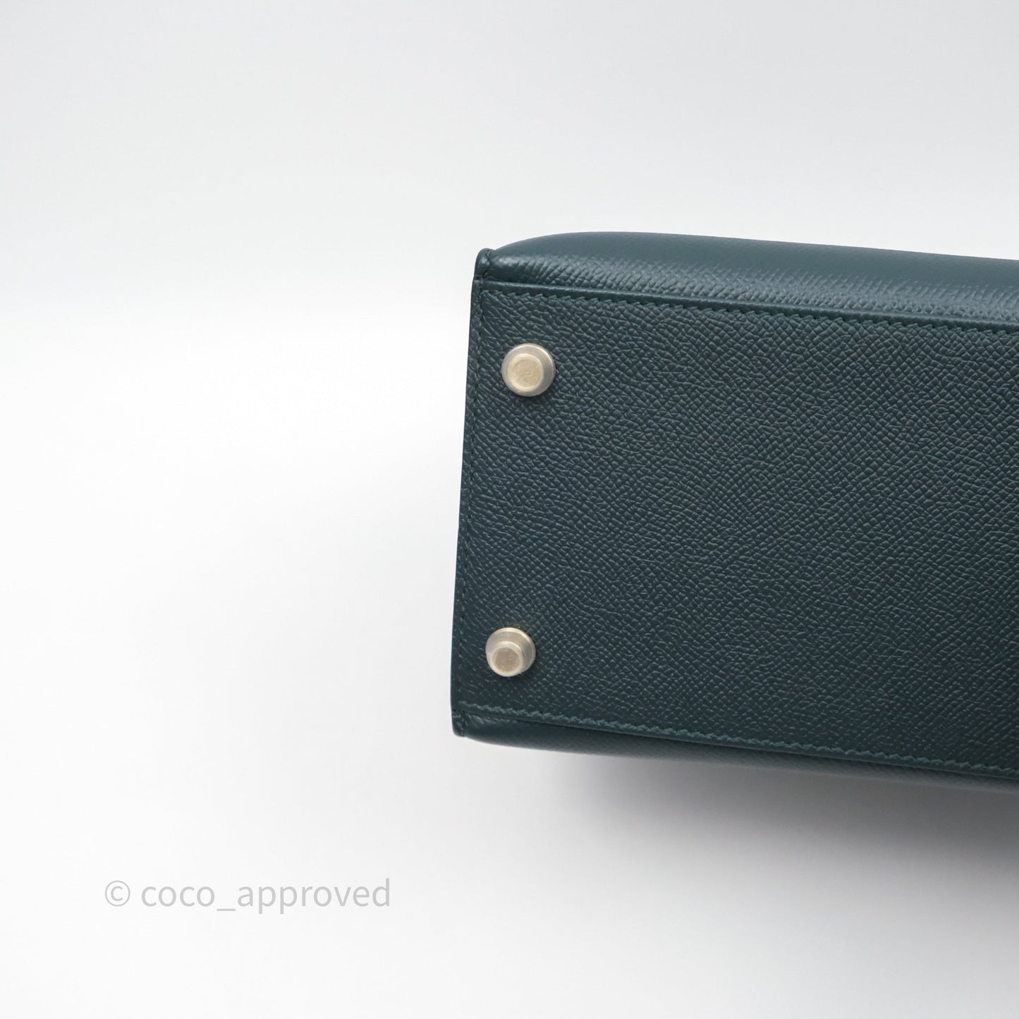 Hermès Kelly 28 Sellier Vert Cypres 6O Epsom Gold Hardware