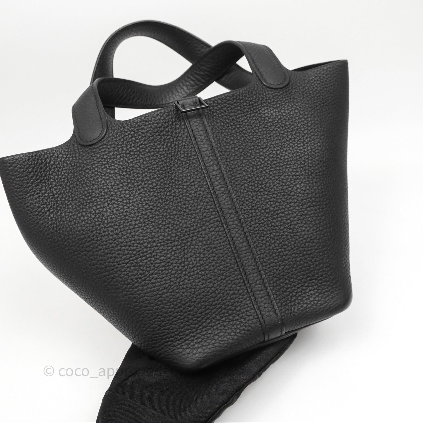 Hermès Picotin 18 Black Noir Clemence So Black Hardware