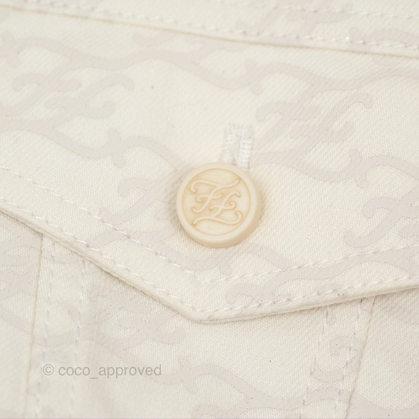 Fendi White Denim Jacket Size 36