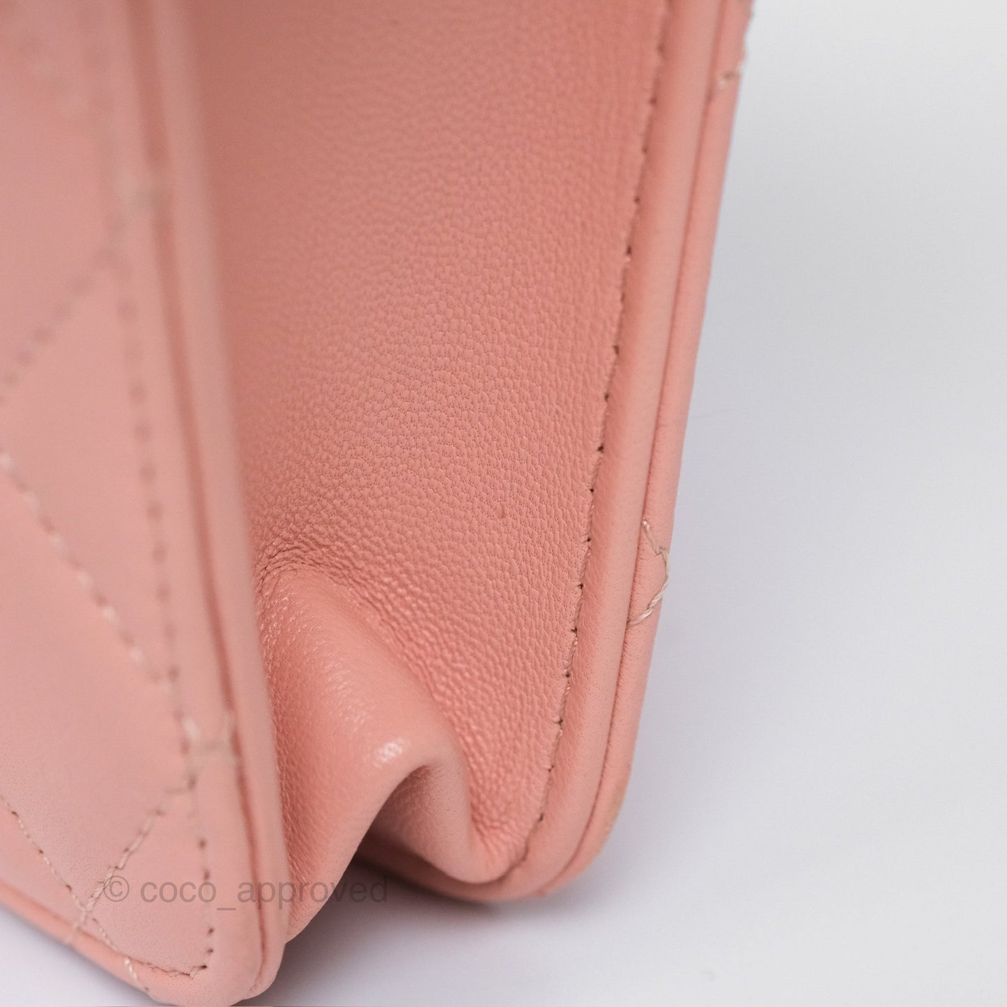 Chanel Trendy CC WOC Quilted Salmon Pink Lambskin Gold Hardware