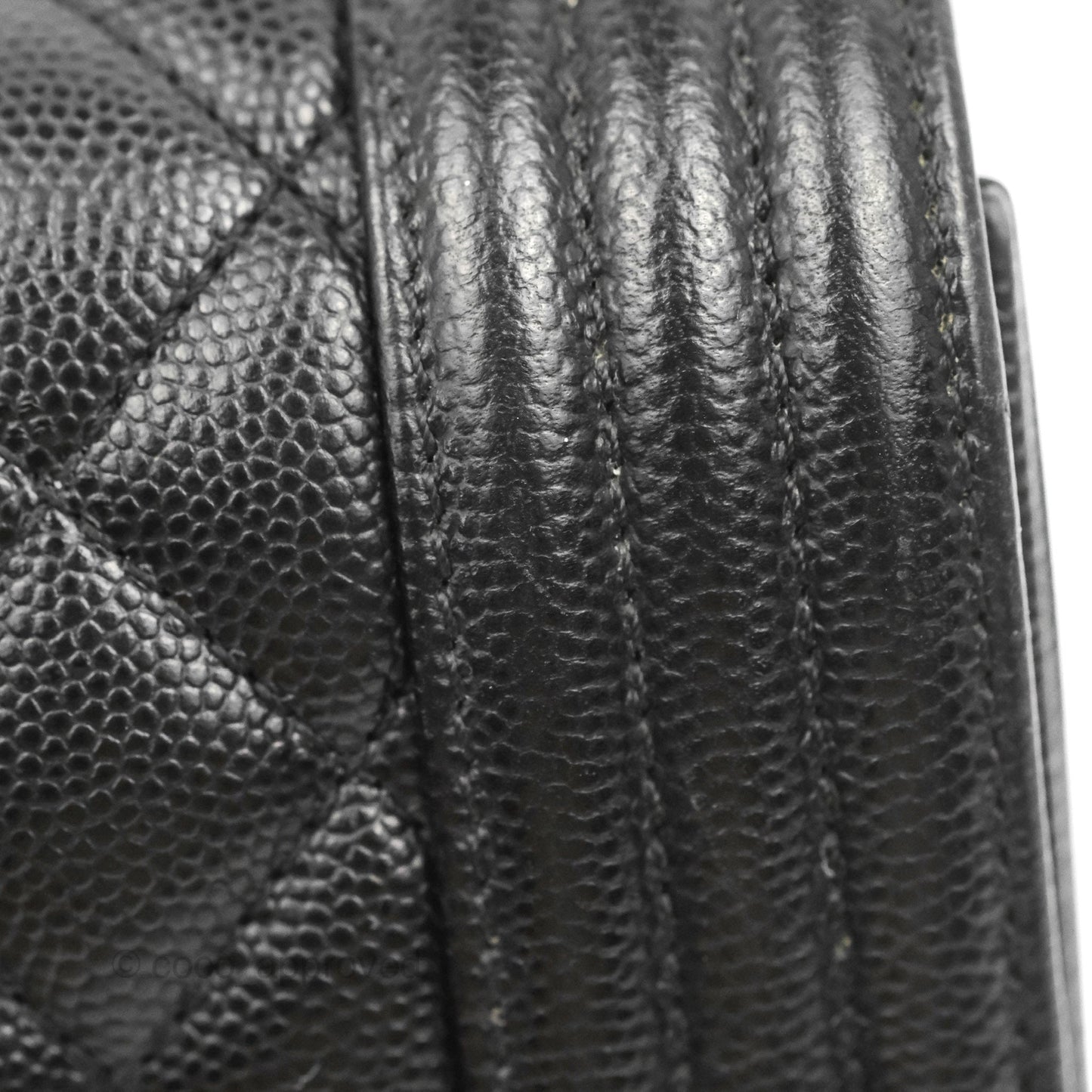 Chanel Quilted New Medium Boy Black Caviar Ruthenium Hardware