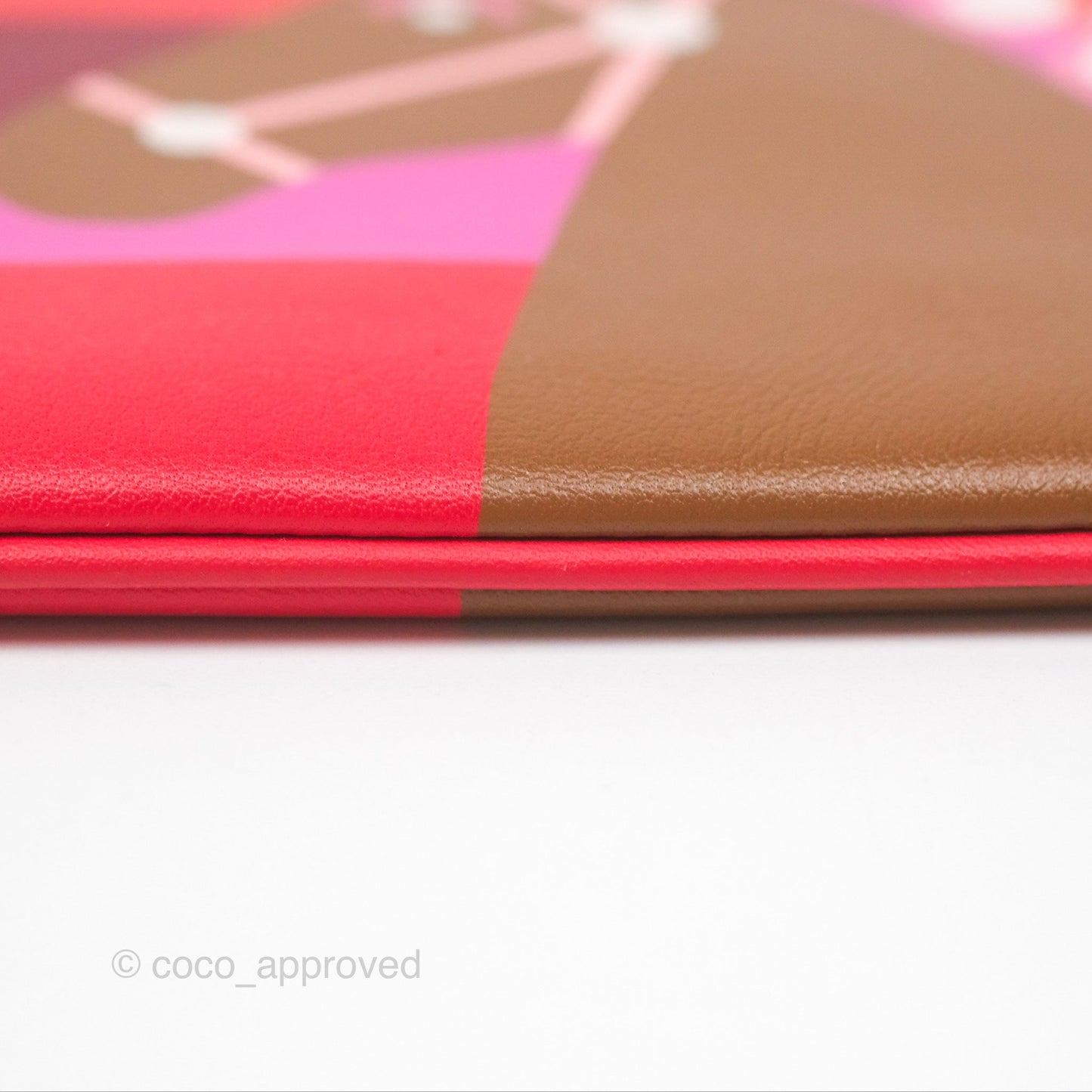 Hermès Carre Pocket Long Pouch Swift Rouge De Cœur / Alezan / Rouge De Cœur