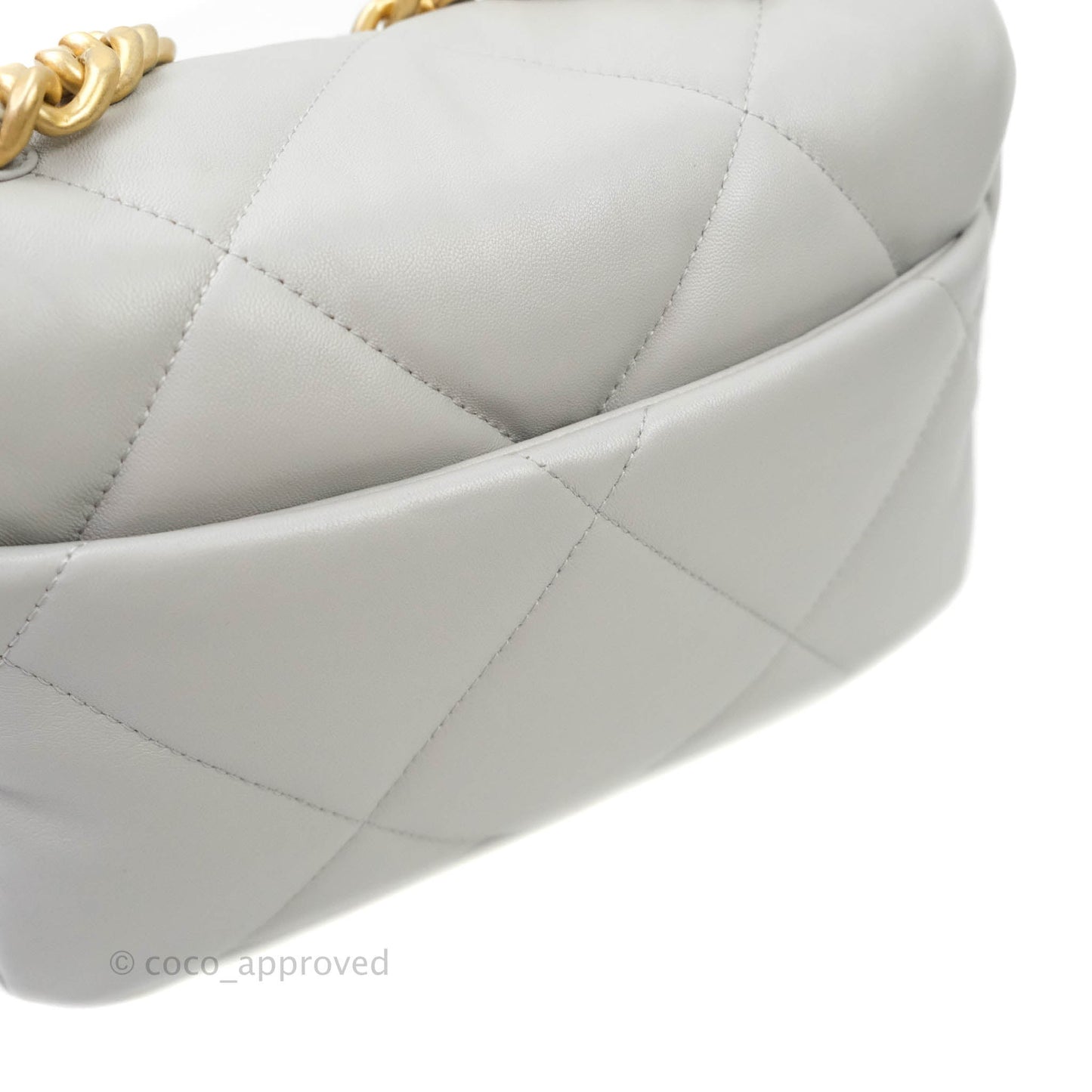Chanel 19 Small Grey Mixed Hardware 21A