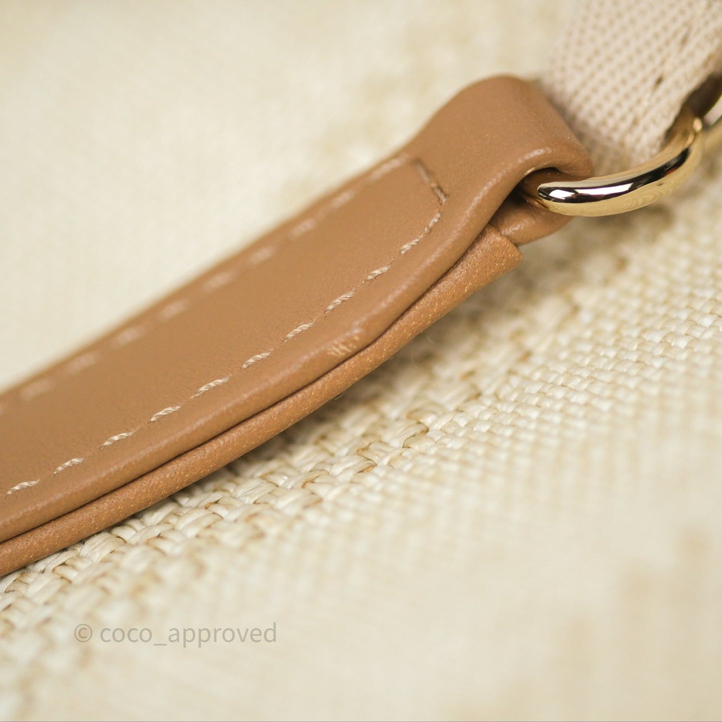 Chanel Large Deauville Beige Brown Tweed Gold Hardware