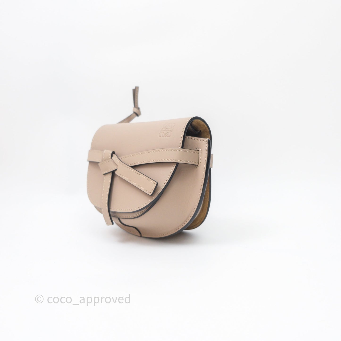 Loewe Mini Gate Dual Bag Beige Sand Soft Calfskin Jacquard Strap