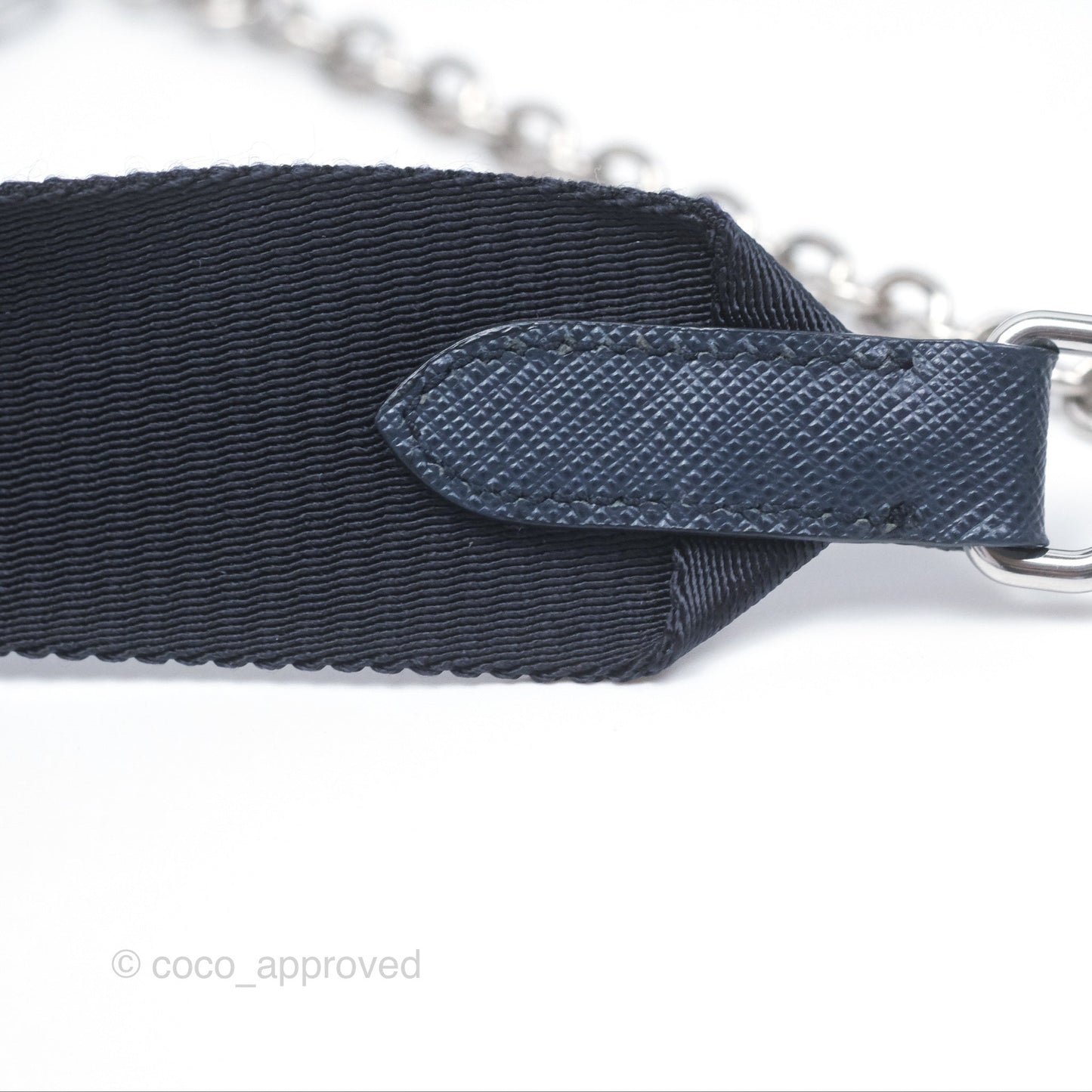 Prada Nylon Re-Edition 2005 Shoulder Bag Navy Blue Silver Hardware
