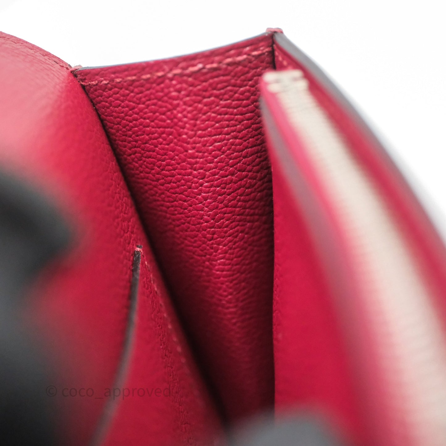 Hermès Roulis Slim Wallet Rouge H 55 Evercolor Palladium Hardware