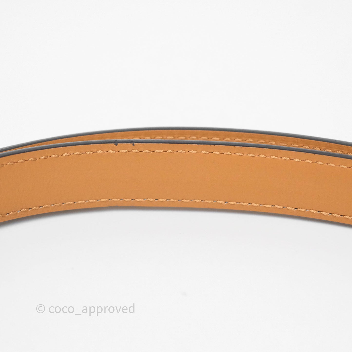 Hermès Kelly Buckle Belt Blanc 01 Epsom Rose Gold Hardware
