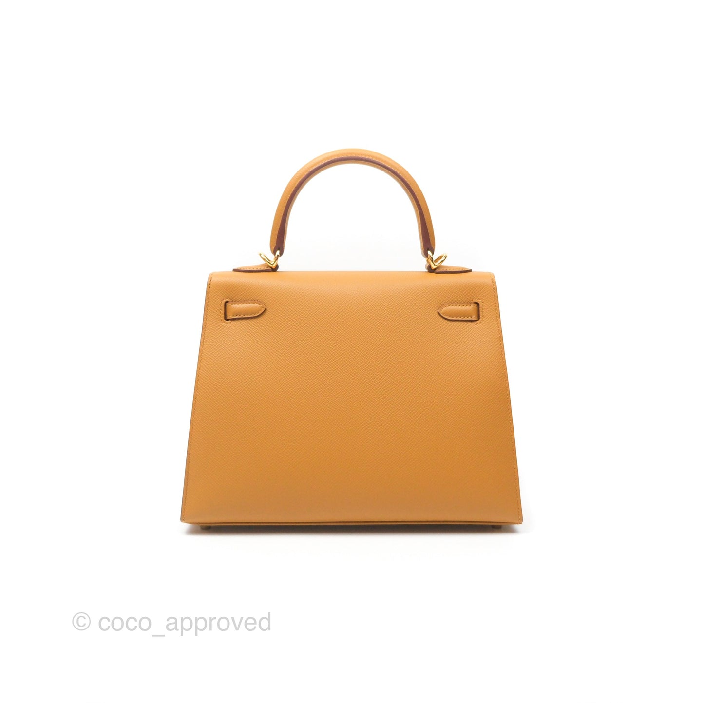 Hermès Sellier Kelly 25 Sesame 2S Epsom Gold Hardware