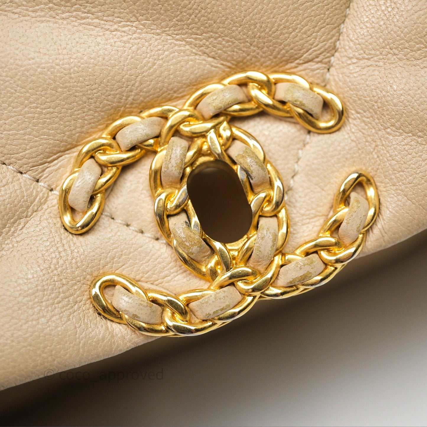 Chanel 19 Small Beige Mixed Hardware