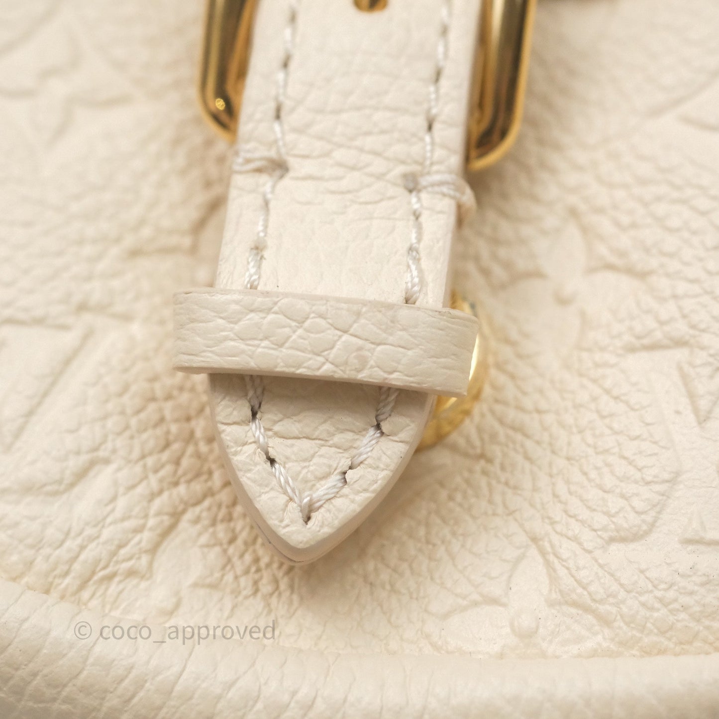 Louis Vuitton Backup Cream Monogram Empreinte Leather