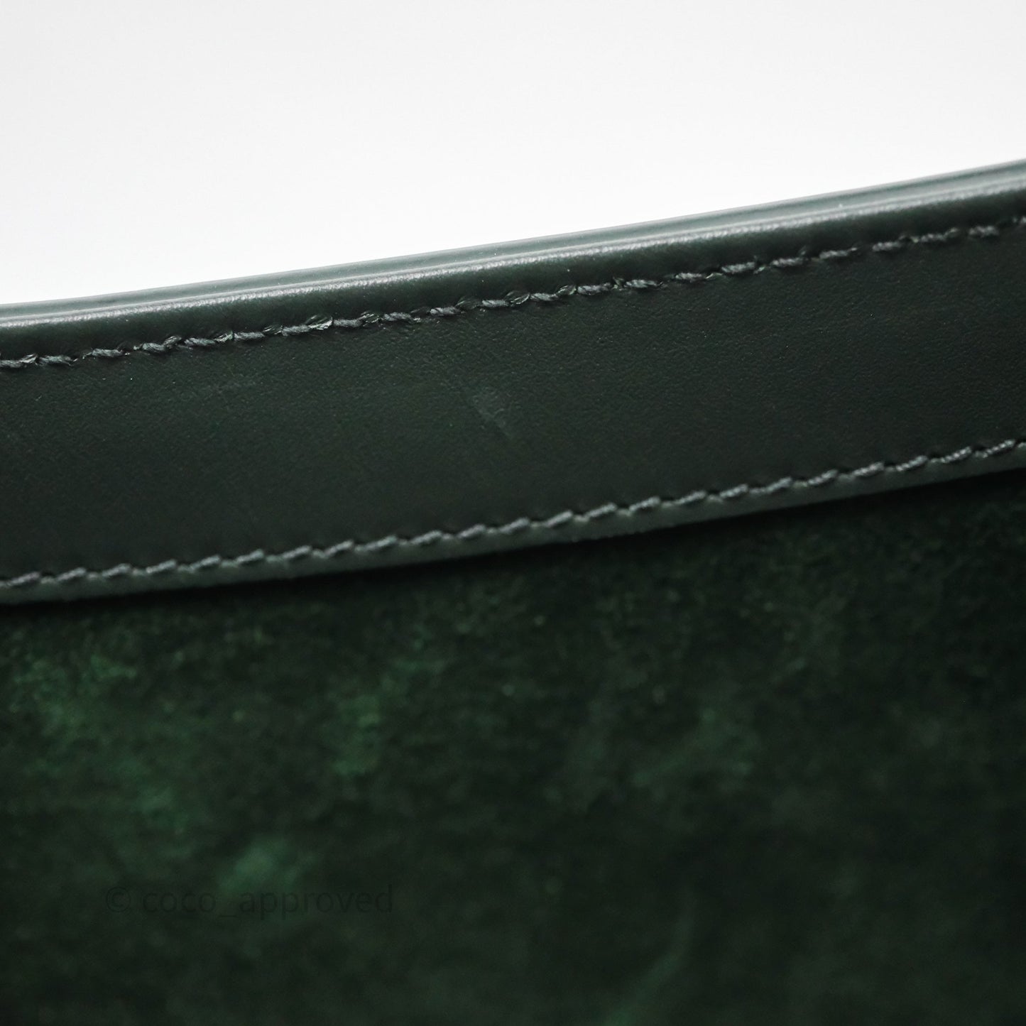 Saint Laurent ‘Le 5 a 7’ Hobo Bag Dark Green Smooth Calfskin