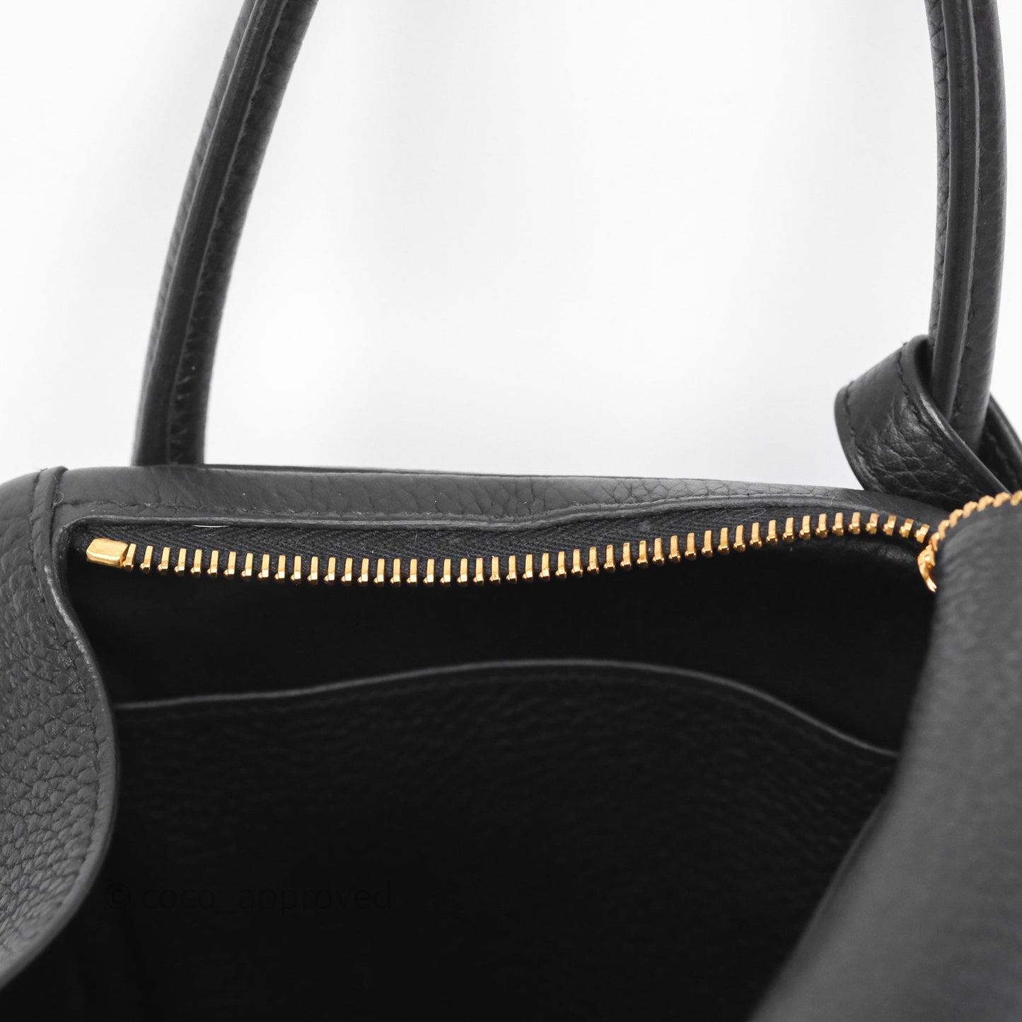 Hermès Lindy 30 Black Noir 89 Clemence Gold Hardware