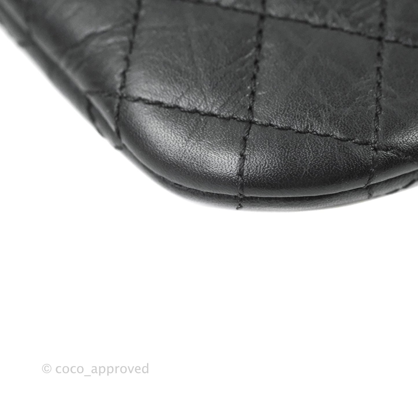 Chanel Quilted Black Crossbody Bag Silver Hardware