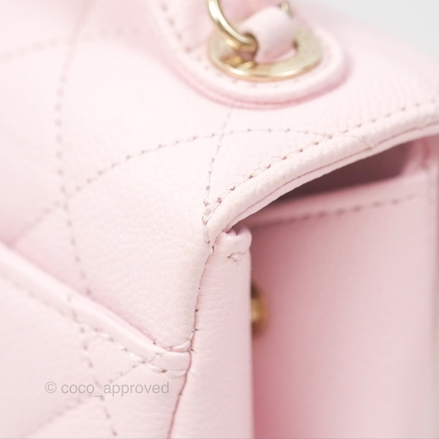 Chanel Quilted Small Business Affinity Flap Pink Caviar Gold Hardware