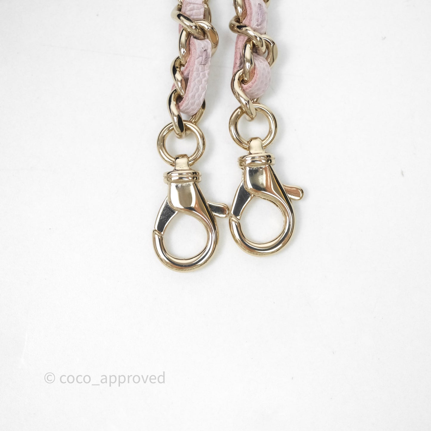 Chanel Top Handle Long Vanity with Chain Light Lilac Pink Caviar Gold Hardware