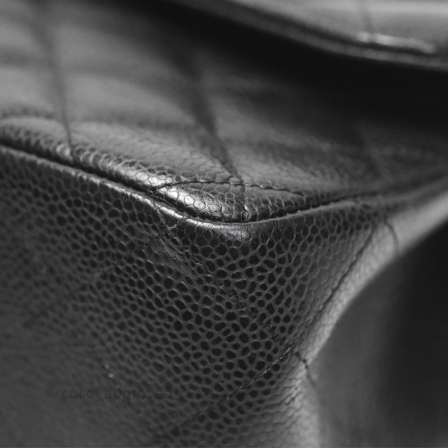 Chanel Jumbo Double Flap Black Caviar Silver Hardware⁣⁣