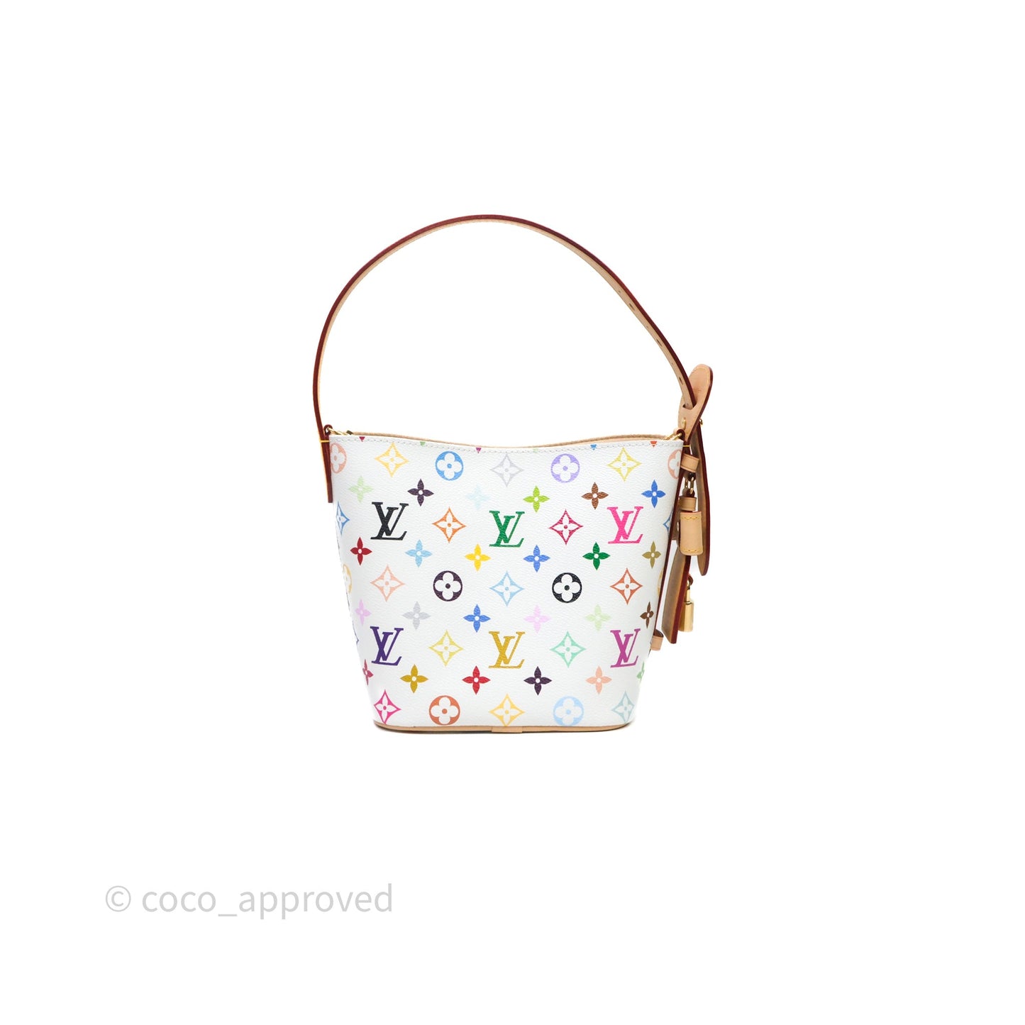 Louis Vuitton x Takashi Murakami All In BB Bag Multicolore Blanc Monogram Canvas
