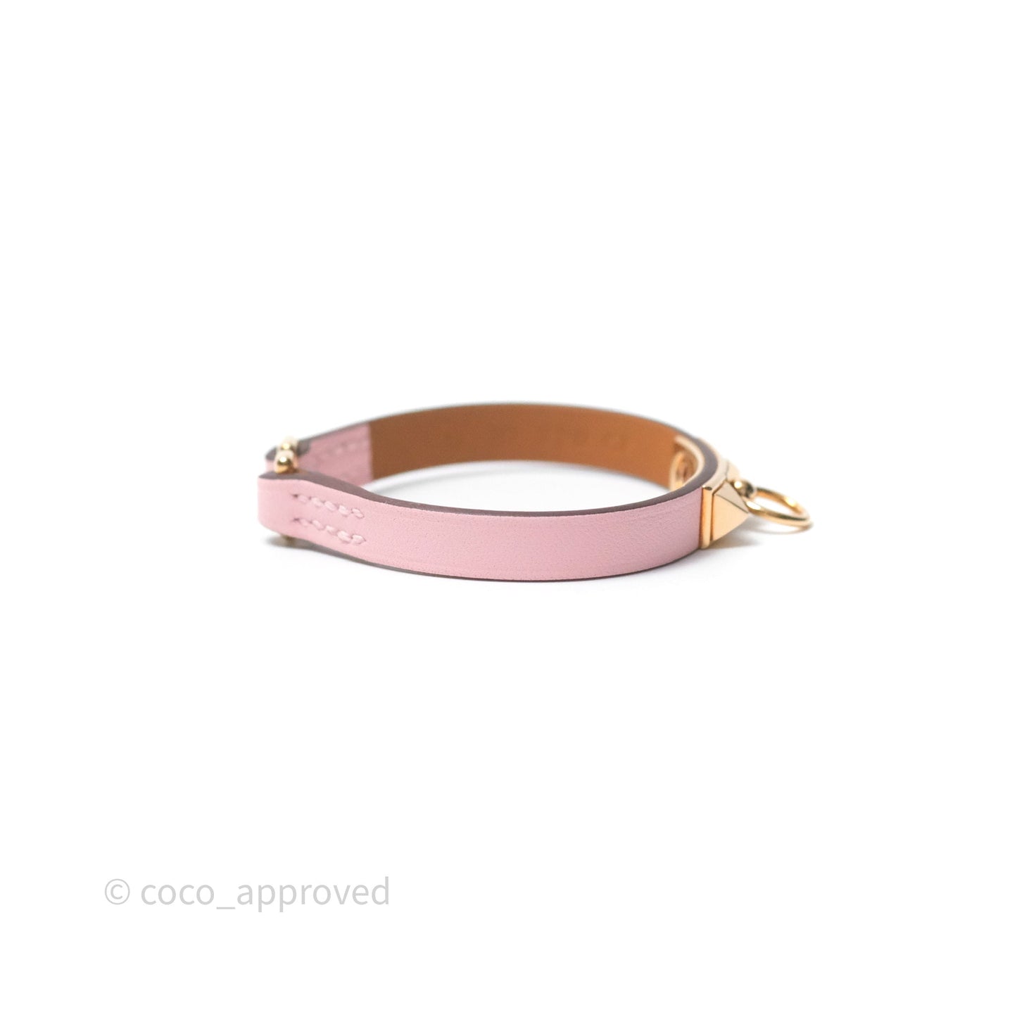 Hermès Rivale Mini Bracelet Rose Sakura 3Q Swift Rose Gold Hardware