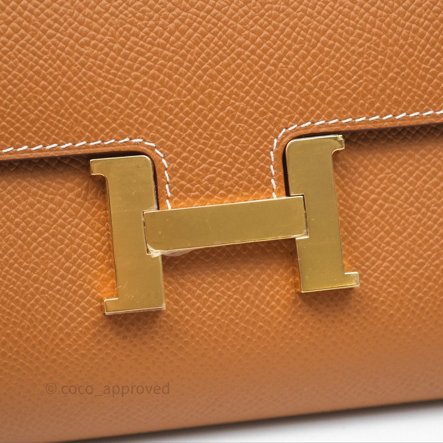 Hermès Constance Long To Go Wallet Gold Epsom Gold Hardware