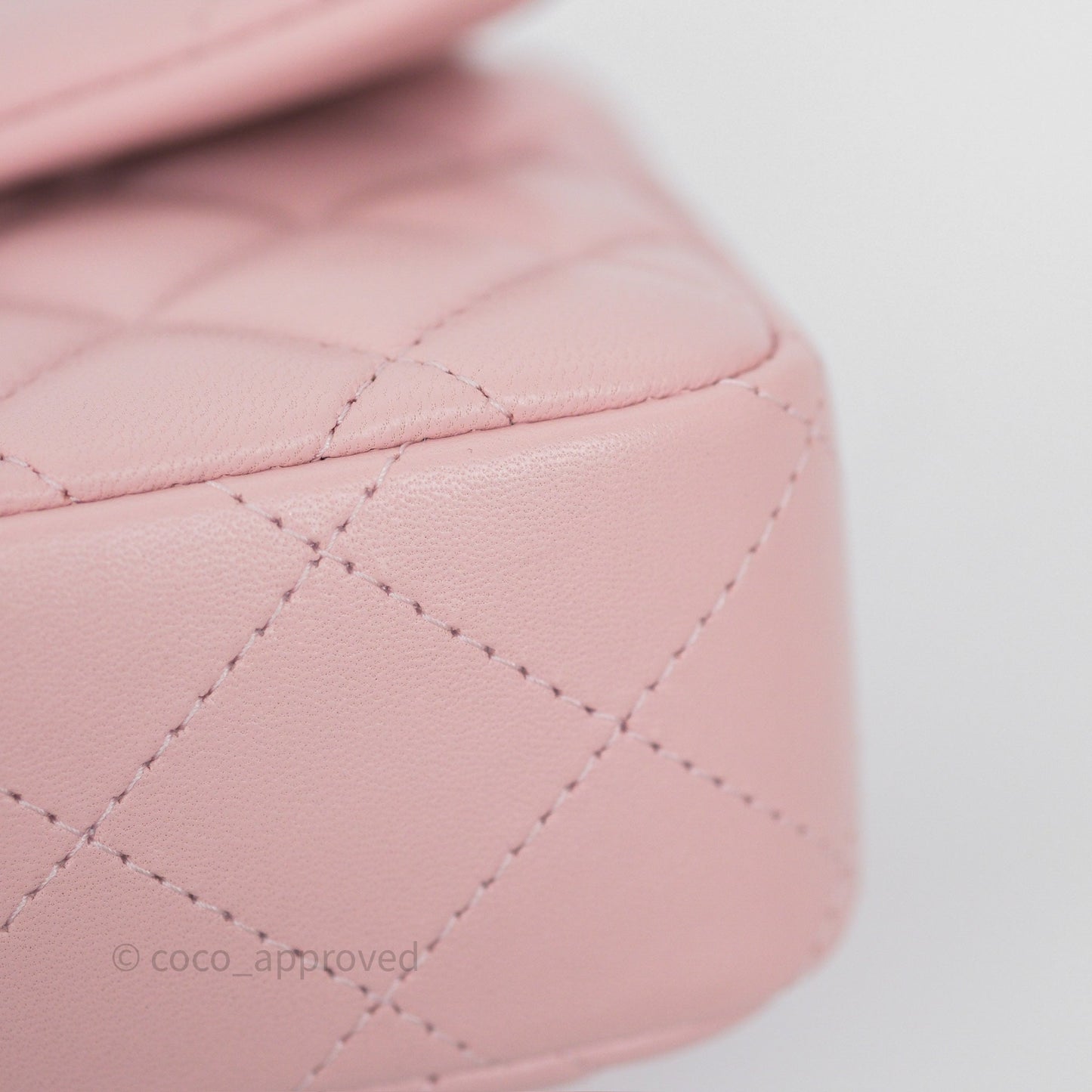 Chanel Quilted Extra Mini Rectangular Flap Pink Lambskin Gold Hardware