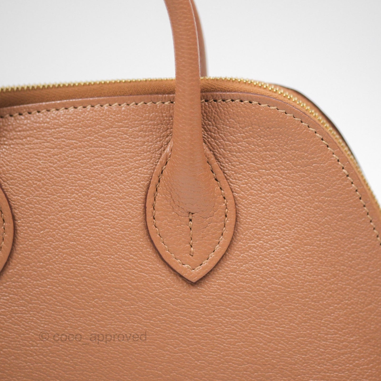 Hermès Bolide Mini 1923 Quebracho 2J Chevre Mysore Gold Hardware