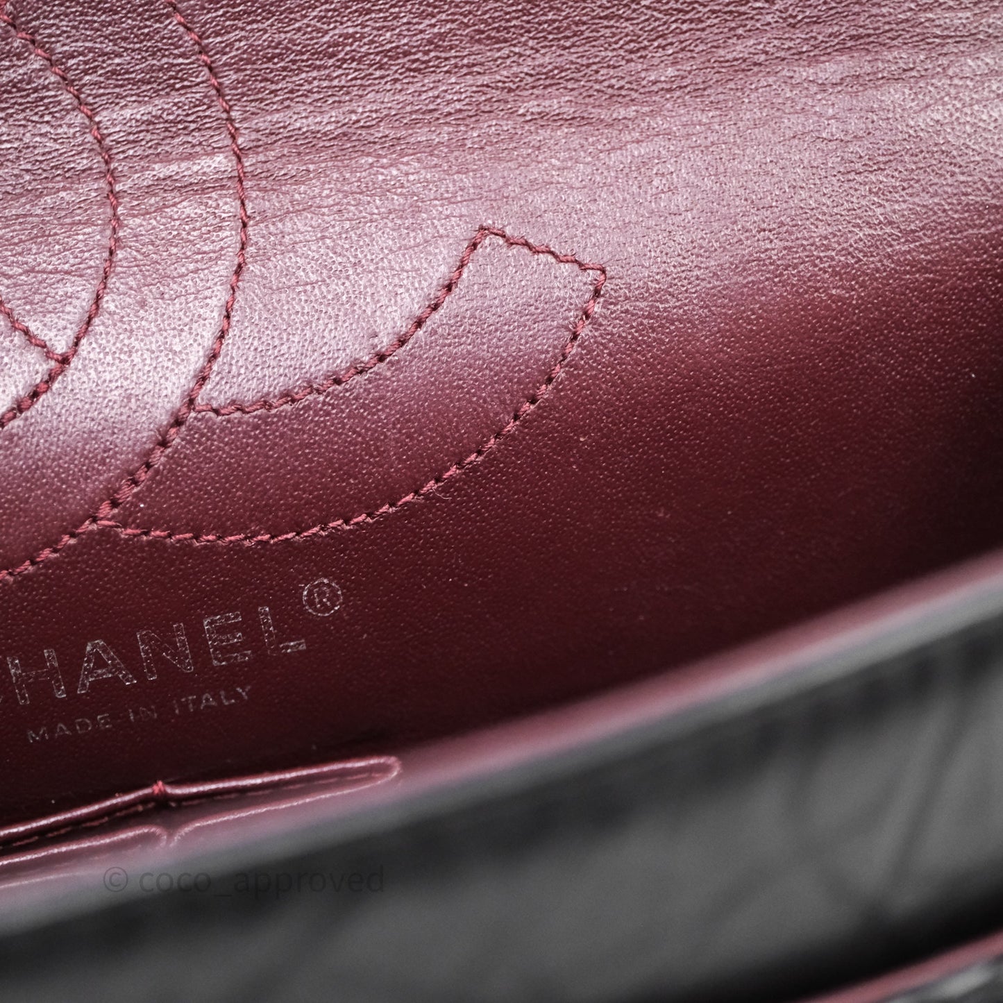 Chanel Reissue 225 Quilted Black Crumple Calfskin Ruthenium Hardware