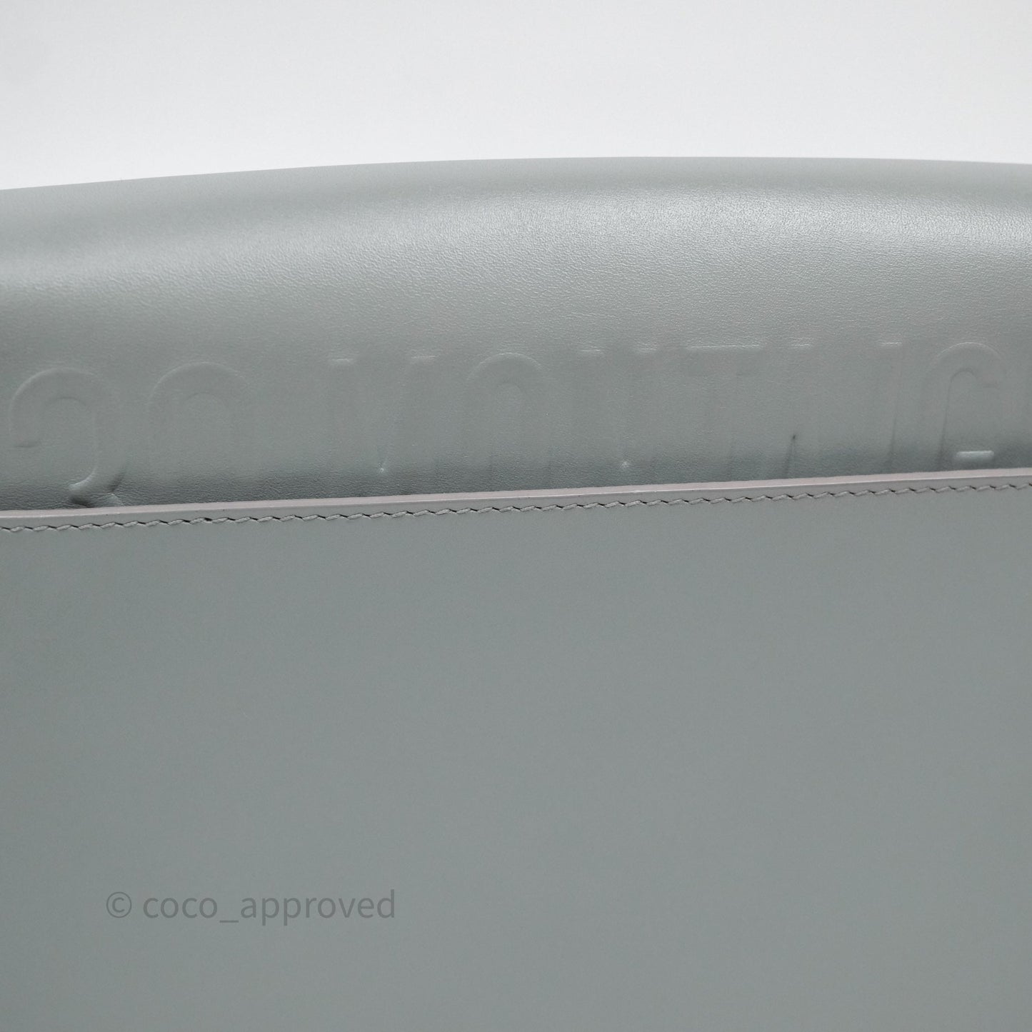 Christian Dior Medium Bobby Flap Grey Box Calfskin