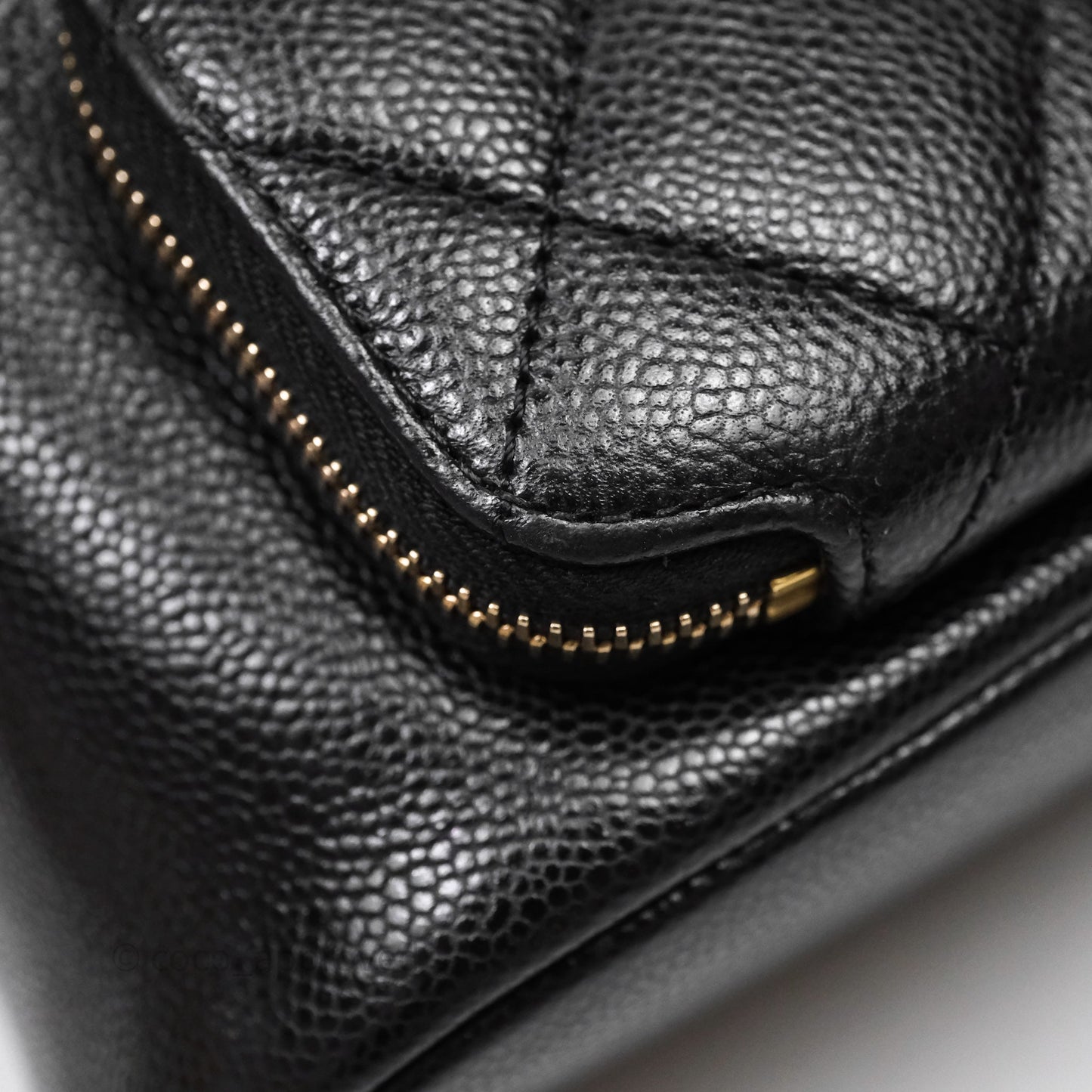 Chanel Business Affinity Drawstring Bucket Bag Black Caviar Gold Hardware